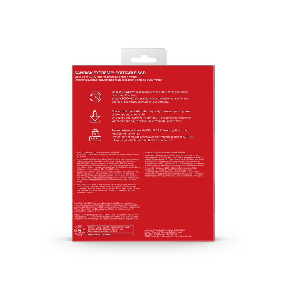 SanDisk Extreme Portable SSD V3 1TB