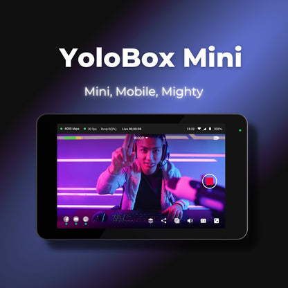 YOLOLIV YOLOBOX Mini Smart, Portable, All in one Live Streaming , Switcher, Encoder, Recorder and Monitor