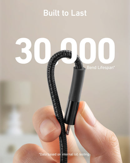 Anker <b>551</b> USB-A to Lightning Cable (3 ft / 6 ft / 10 ft)