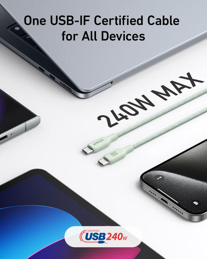 Anker <b>543</b> USB-C to USB-C Cable (Bio-Braided)