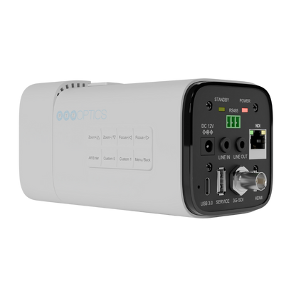 PTZOptics Studio 4K 20x Zoom Box Camera (White)