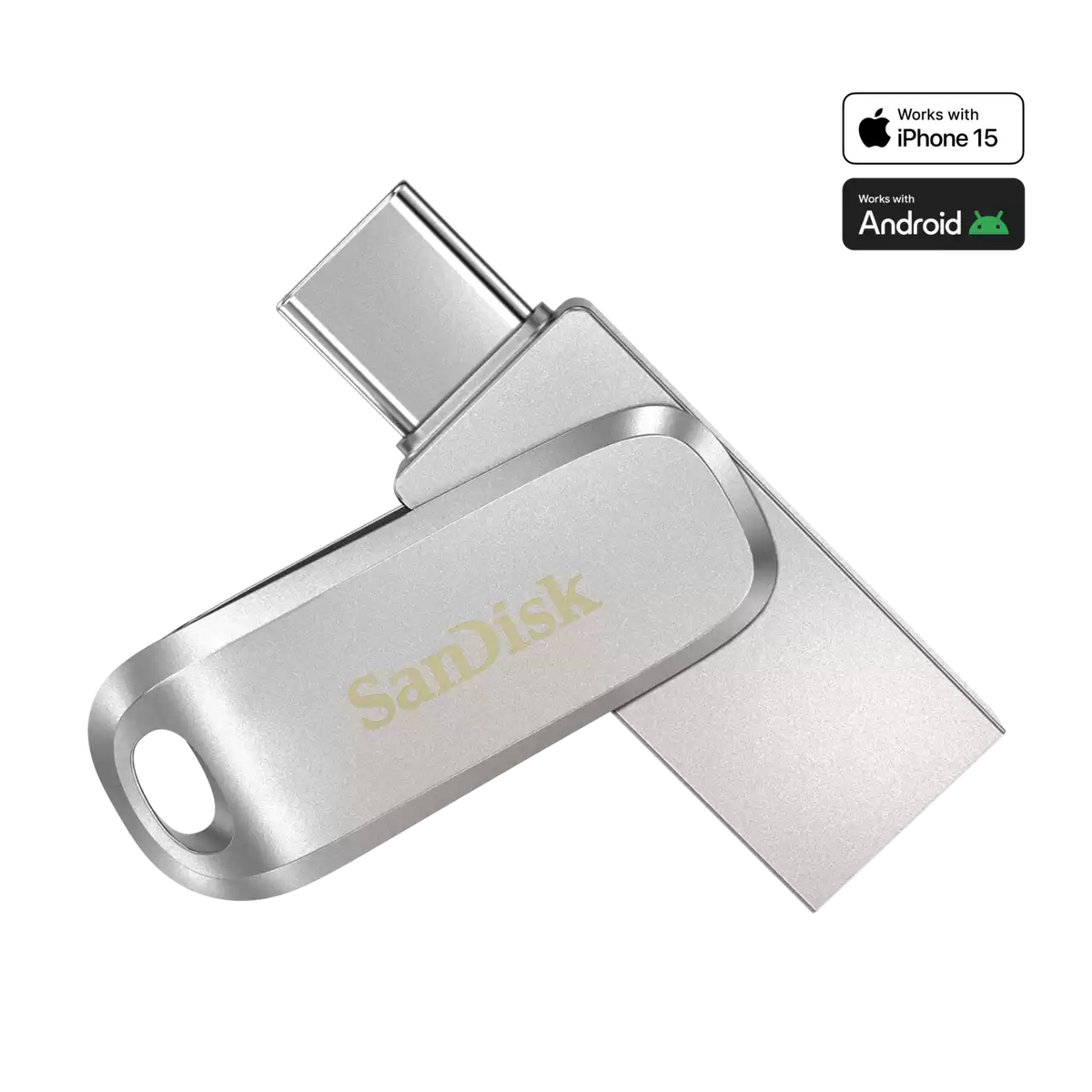 SanDisk Ultra Dual Drive Luxe USB-C Flash Drive 128GB