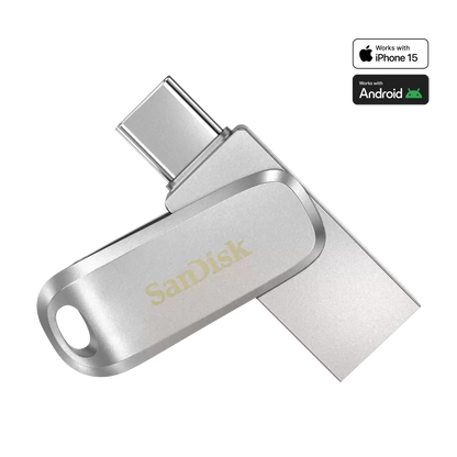 SanDisk Ultra Dual Drive Luxe USB-C Flash Drive 128GB