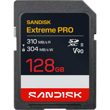 SanDisk Extreme PRO SD UHS-II V90 Card 128GB