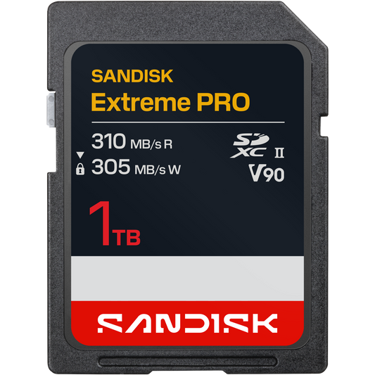 SanDisk Extreme PRO SD UHS-II V90 Card 1TB
