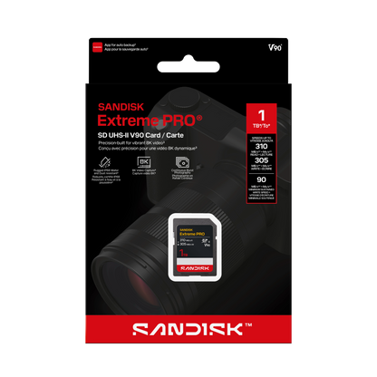 SanDisk Extreme PRO SD UHS-II V90 Card 512GB
