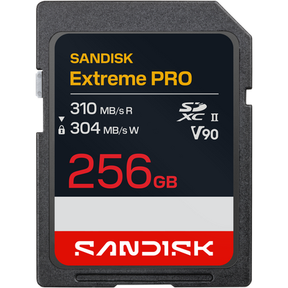 SanDisk Extreme PRO SD UHS-II V90 Card 256GB