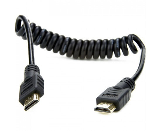 ATOMOS ATOMFLEX HDMI (TYPE-A) MALE TO HDMI (TYPE-A) MALE COILED CABLE (12 TO 24")